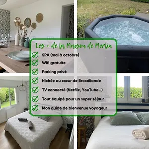 Hébergement de vacances Maison Cosy Avec Jacuzzi, Néant-sur-Yvel